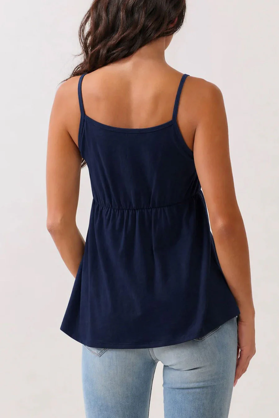 2000s Pleated Lace Trim Babydoll Cami Top - Image 6