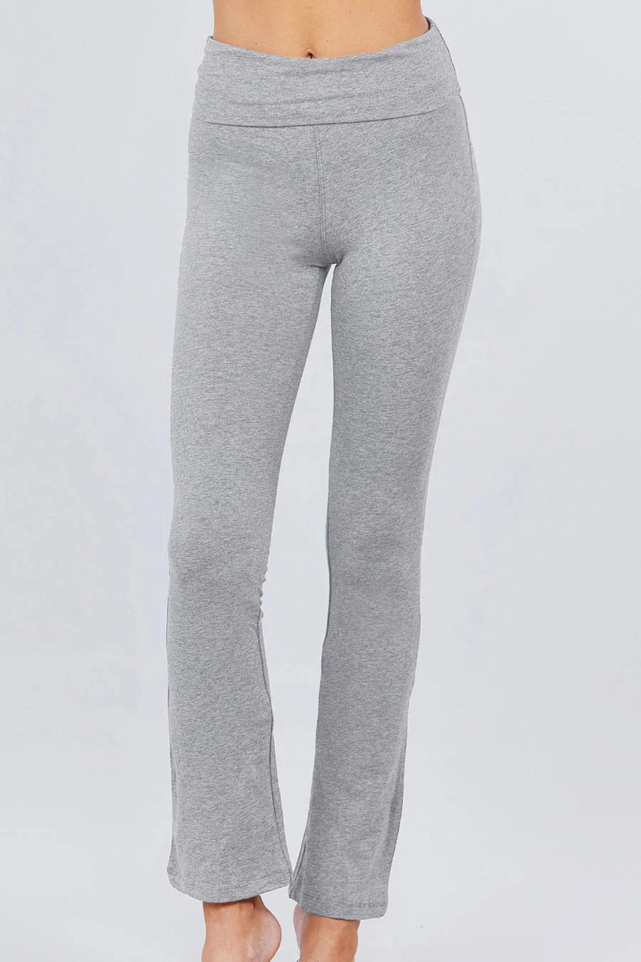 Basic Low-Rise Banded Waist Flare Yoga Pants - Image 4