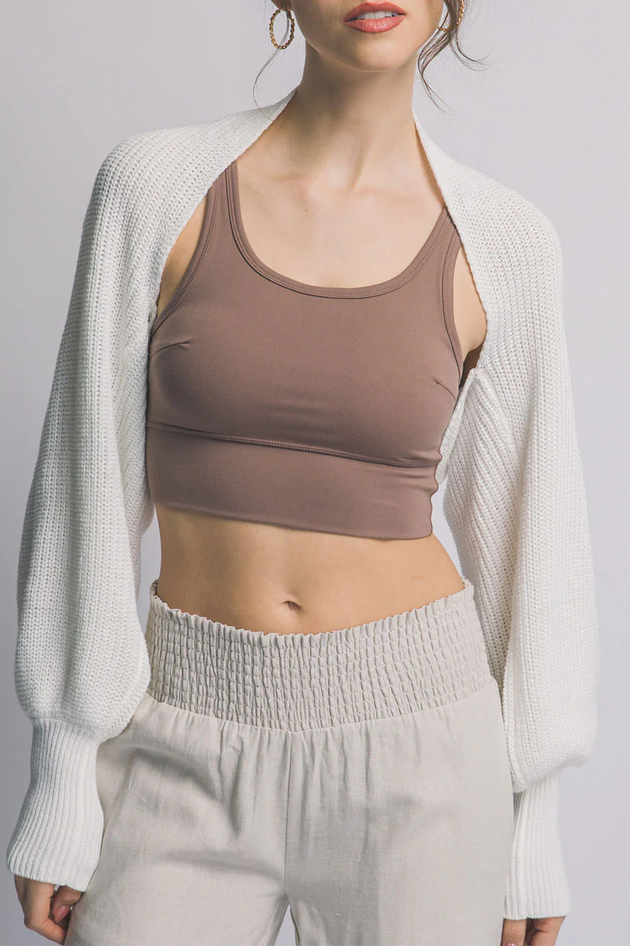 Chunky Sweater Knit Bolero - Image 3