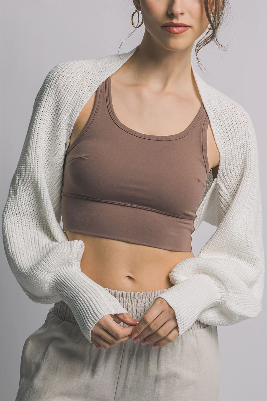 Chunky Sweater Knit Bolero - Image 8