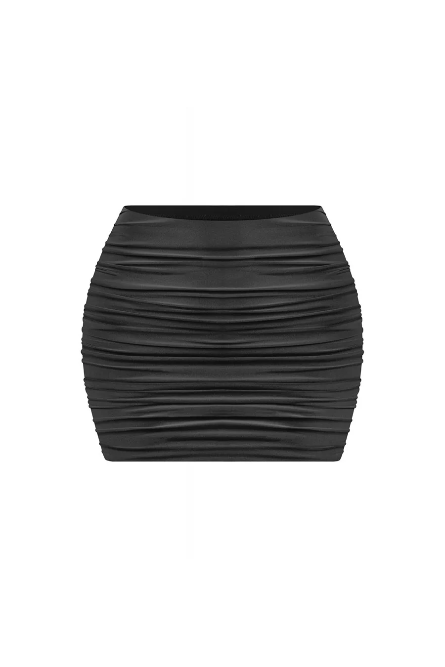 Tresserâ„¢ Basic High Waisted Ruched Double-Layered Mini Skirt - Image 3