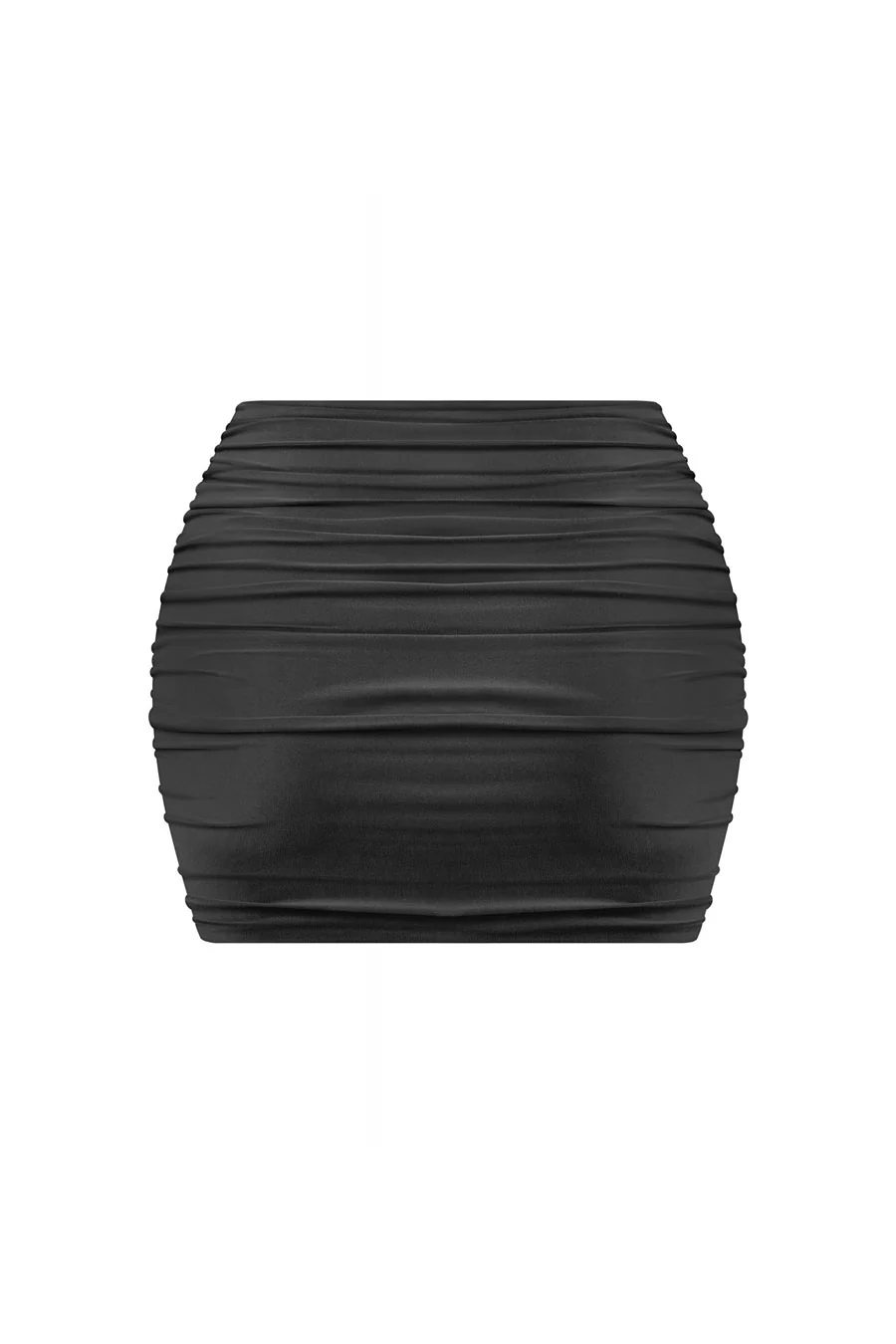 Tresserâ„¢ Basic High Waisted Ruched Double-Layered Mini Skirt - Image 4