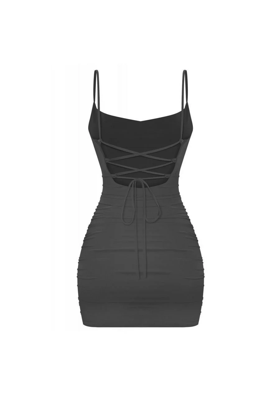 Tresserâ„¢ Cami Open Back Criss Cross Ruched Mini Dress - Image 2
