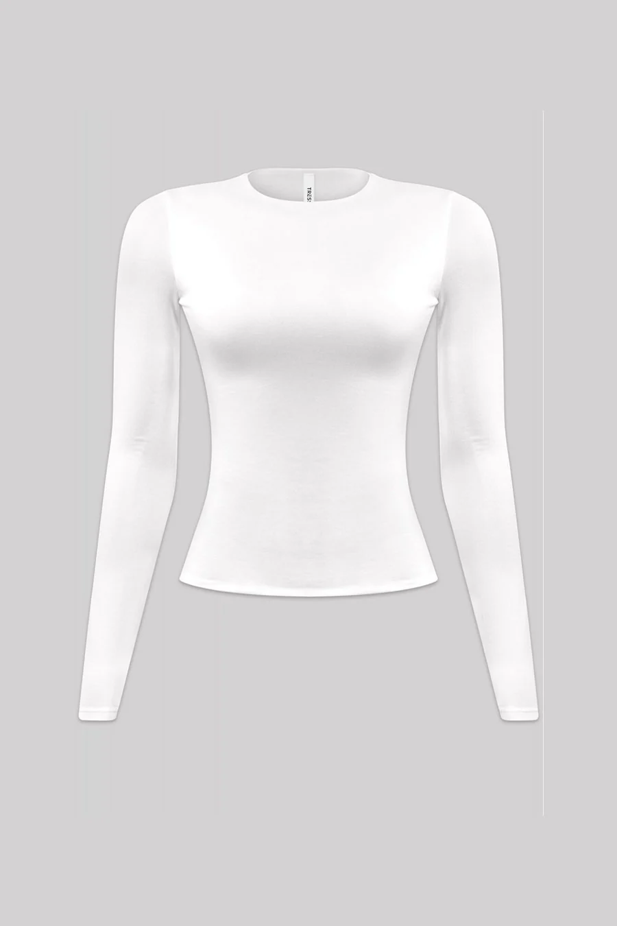 Tresser™ Long Sleeve Round Neck Solid Basic Double-Layered Top - Image 15