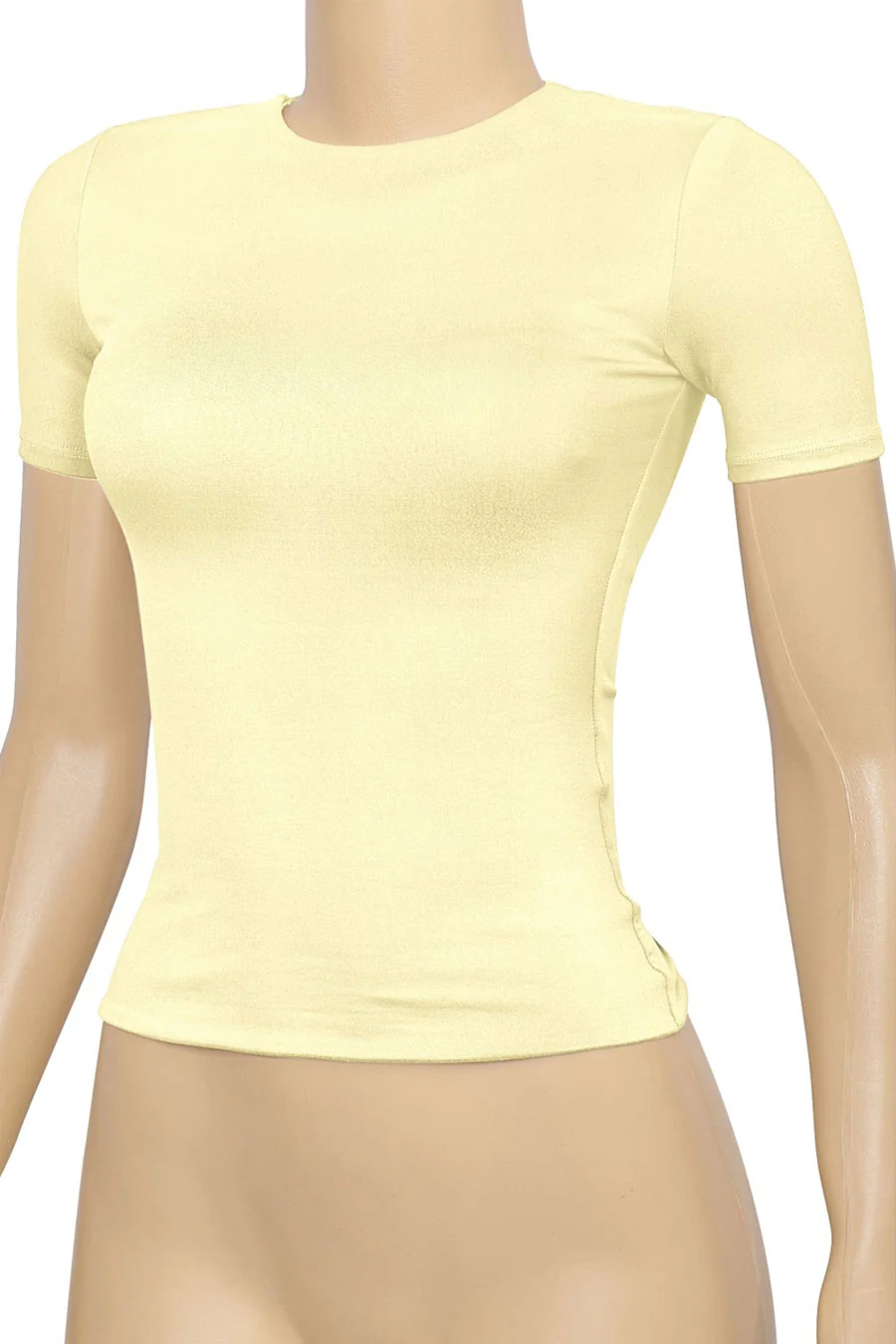 Tresser™ Short Sleeve Round Neck Basic Top (Double-Layer) - Image 11