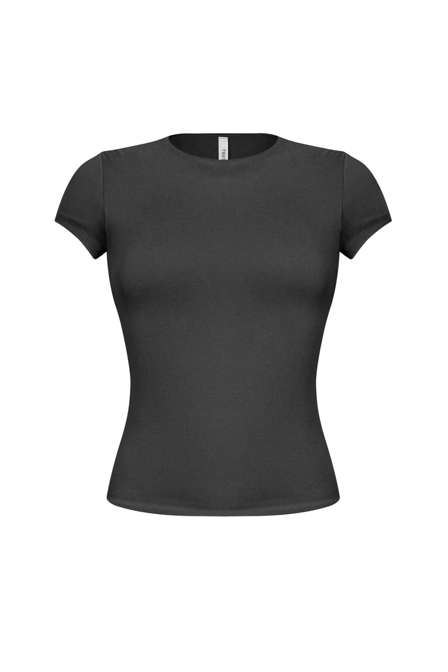 Tresser™ Short Sleeve Round Neck Solid Basic Top (Double-Layer) - Image 4