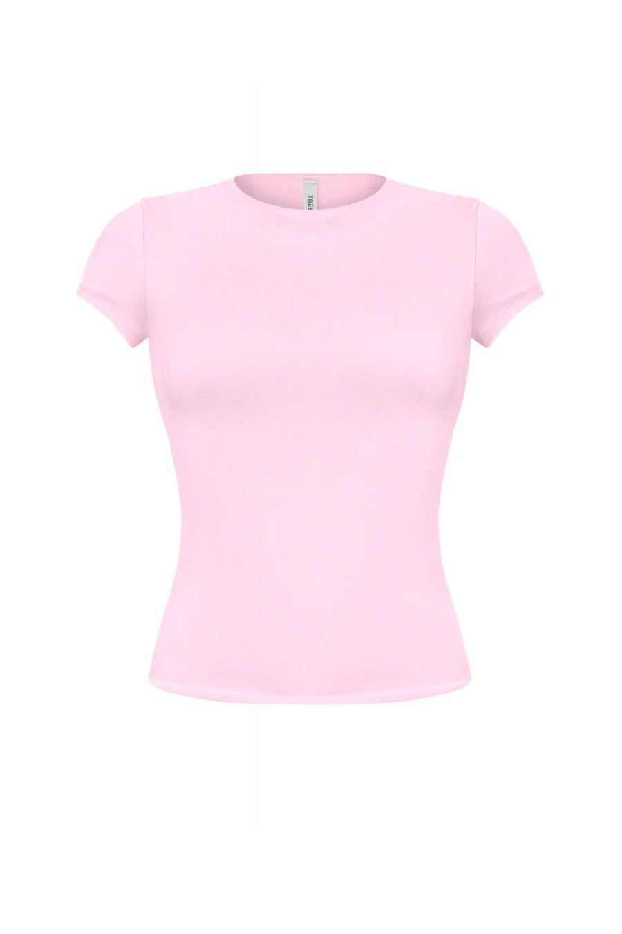 Tresser™ Short Sleeve Round Neck Solid Basic Top (Double-Layer) - Image 7