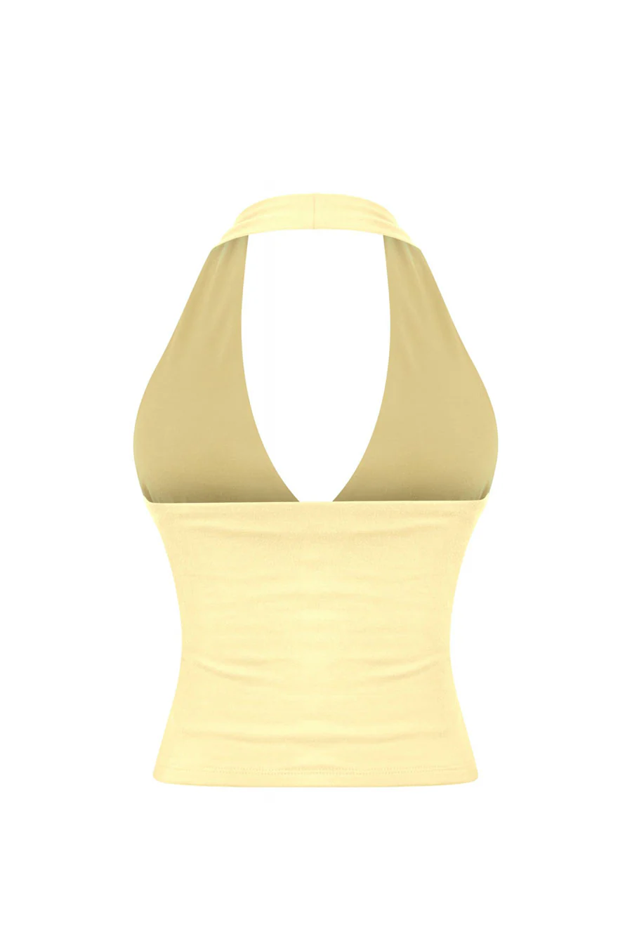 Tresserâ„¢ Sleeveless Halter Open Back Cropped Double-Layer Top - Image 8