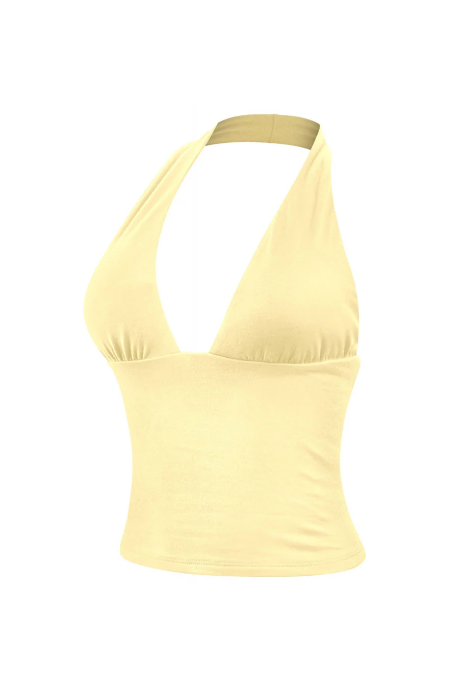 Tresserâ„¢ Sleeveless Halter Open Back Cropped Double-Layer Top - Image 9