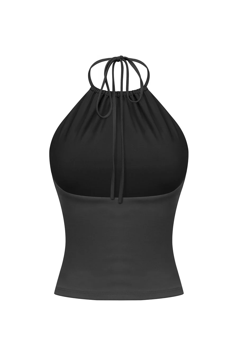 Tresserâ„¢ Sleeveless Shirred Halter Open Back Top - Image 3