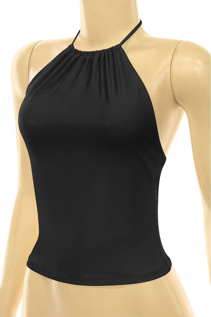 Tresserâ„¢ Sleeveless Shirred Halter Open Back Top - Image 4