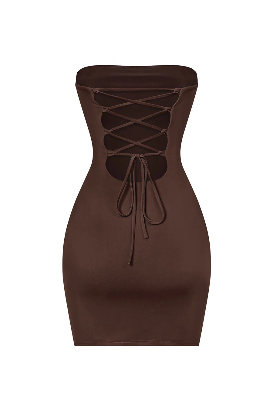 Tresserâ„¢ Strapless Tube Side Slit Mini Dress with Back Tie - Image 10