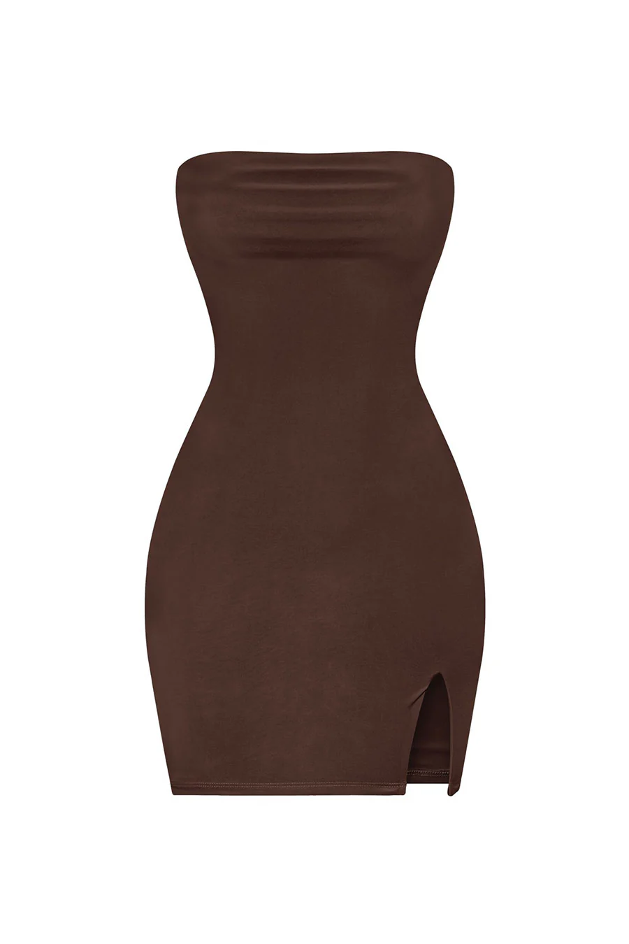 Tresserâ„¢ Strapless Tube Side Slit Mini Dress with Back Tie - Image 11