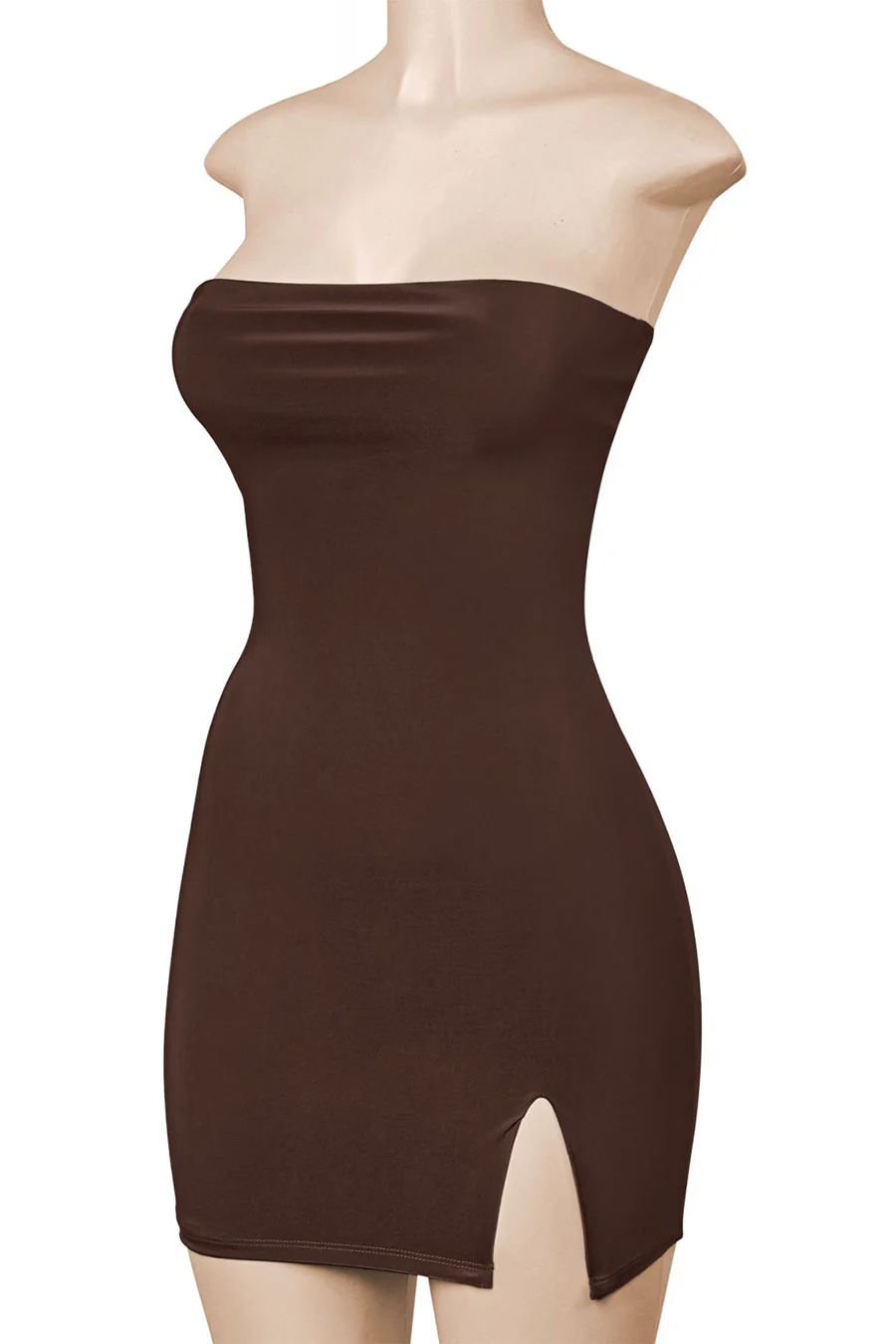 Tresserâ„¢ Strapless Tube Side Slit Mini Dress with Back Tie - Image 12