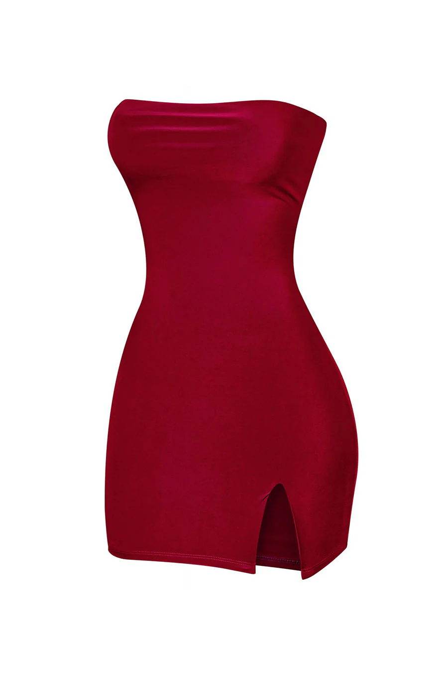 Tresserâ„¢ Strapless Tube Side Slit Mini Dress with Back Tie - Image 13