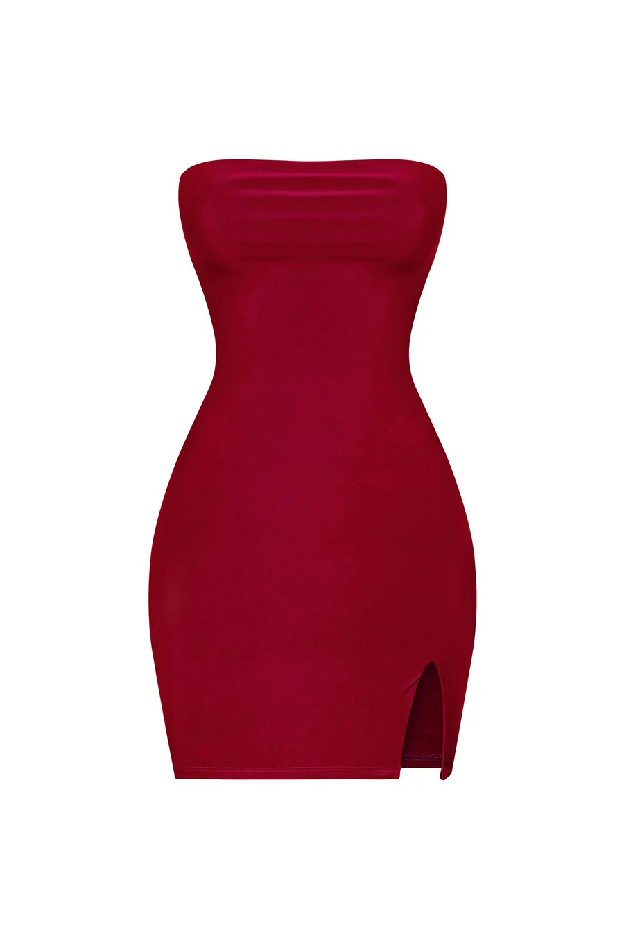 Tresserâ„¢ Strapless Tube Side Slit Mini Dress with Back Tie - Image 15