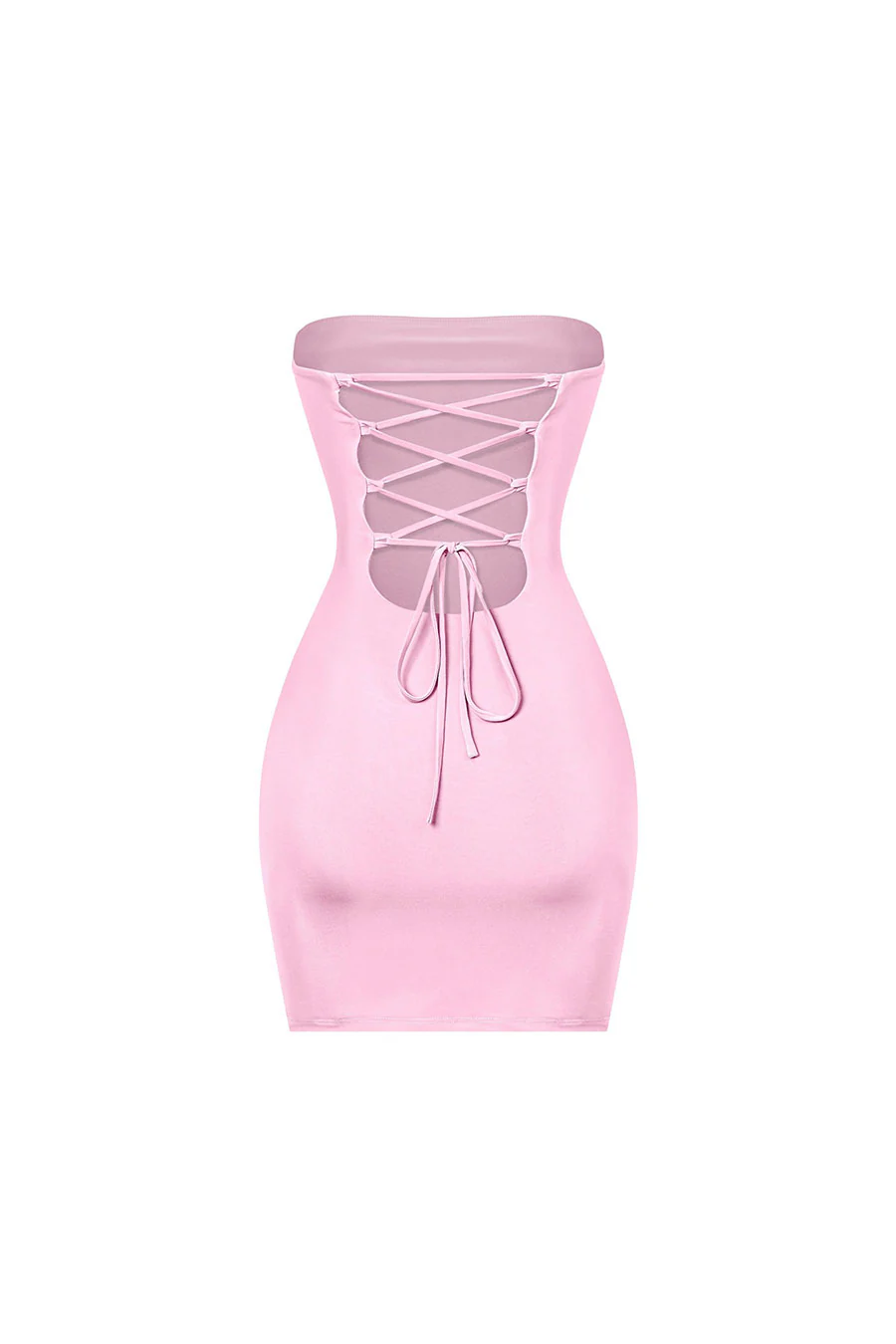 Tresserâ„¢ Strapless Tube Side Slit Mini Dress with Back Tie - Image 18