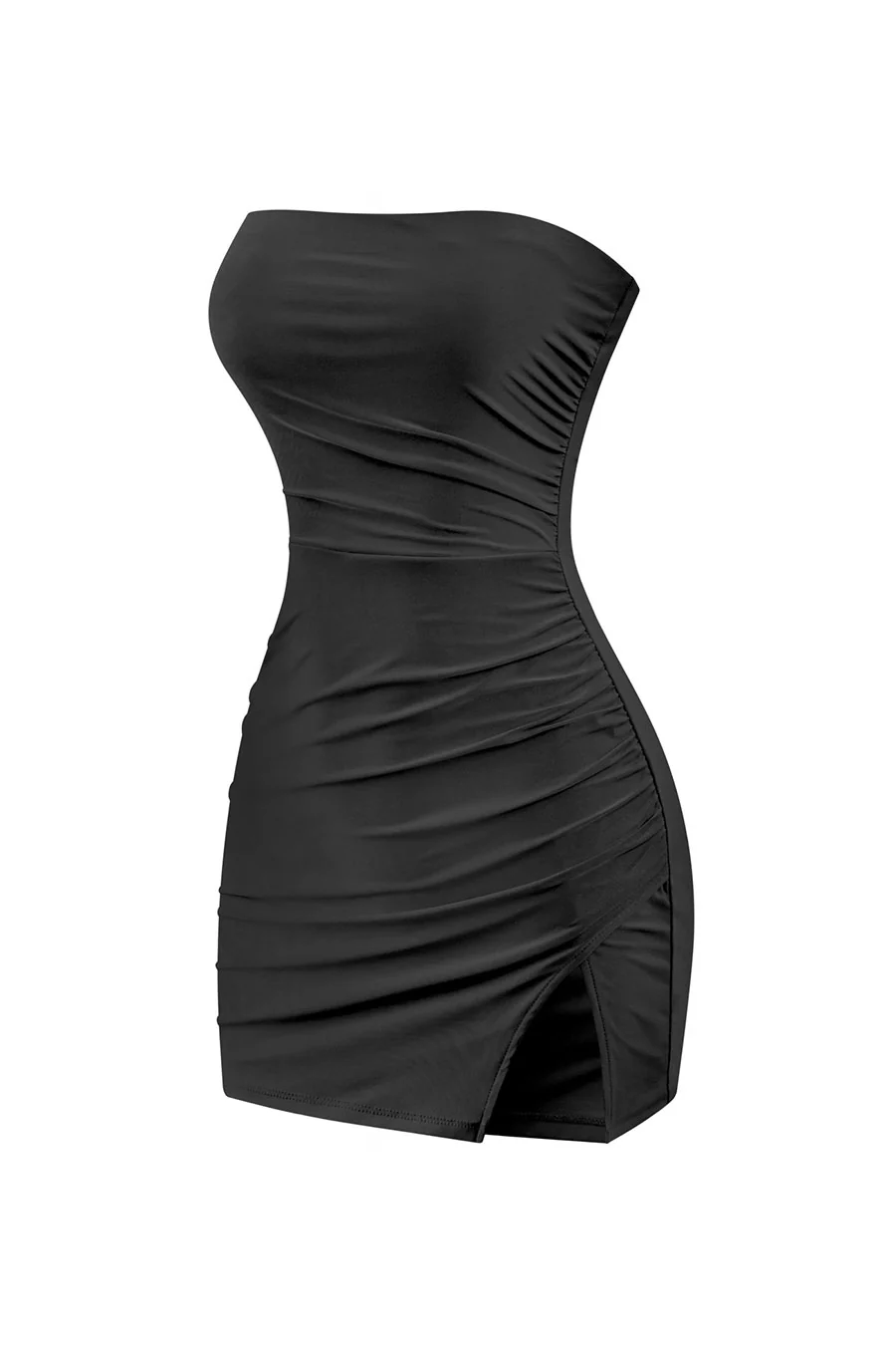 Tresserâ„¢ Strapless Tube Side Slit Mini Dress - Image 2