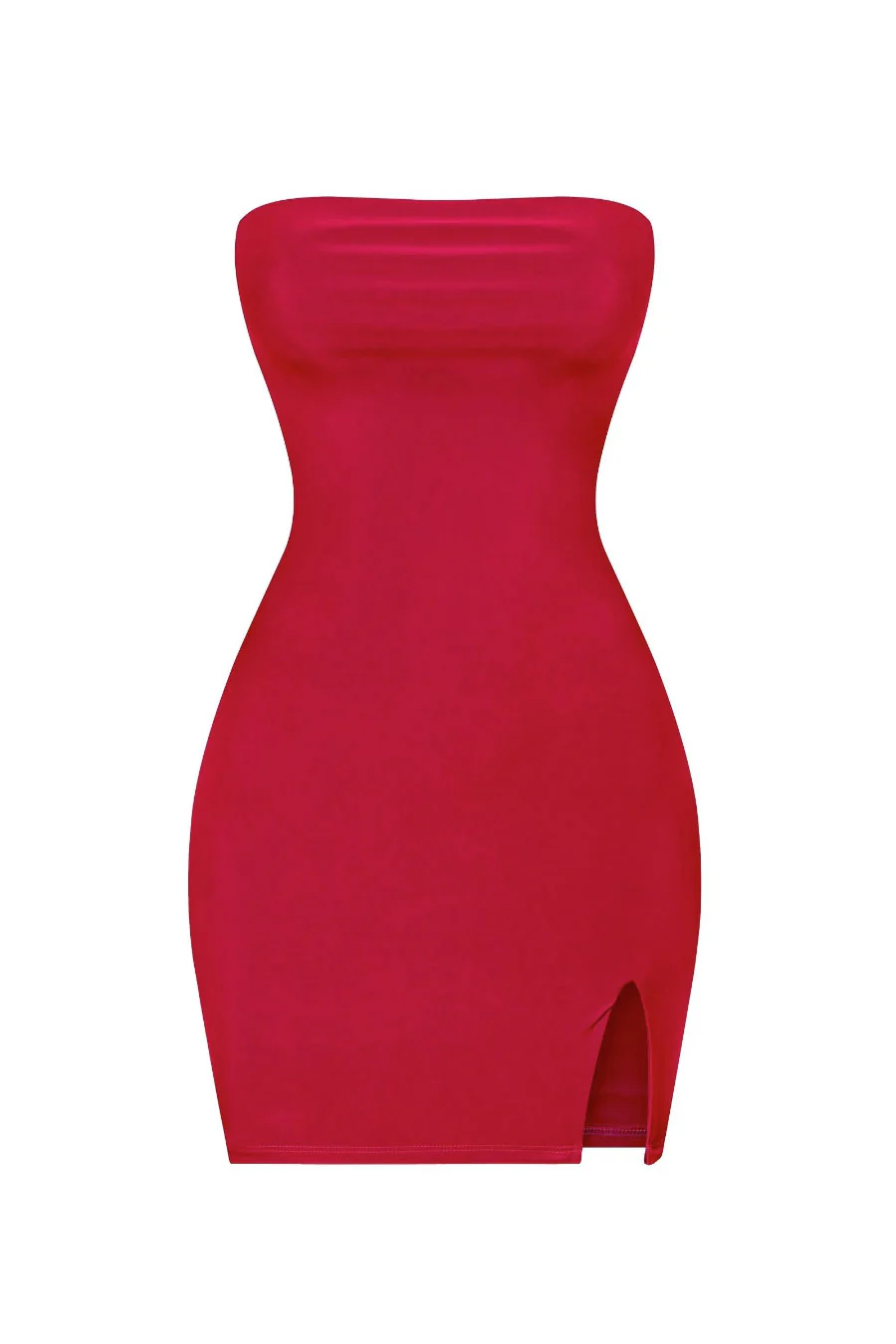 Tresserâ„¢ Strapless Tube Side Slit Mini Dress with Back Tie - Image 23