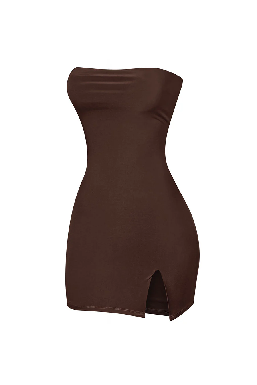 Tresserâ„¢ Strapless Tube Side Slit Mini Dress with Back Tie - Image 9