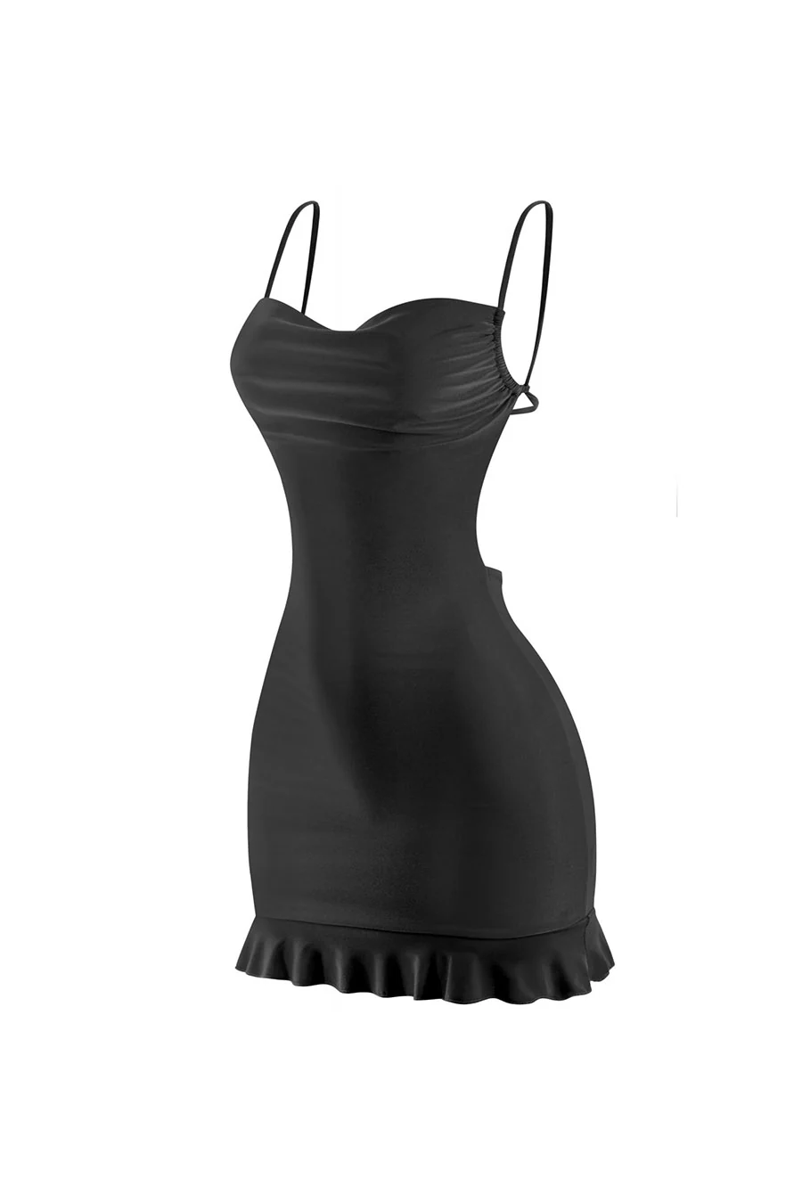Tresserâ„¢ Strappy Cowl Neck Open Back Mini Dress - Image 2