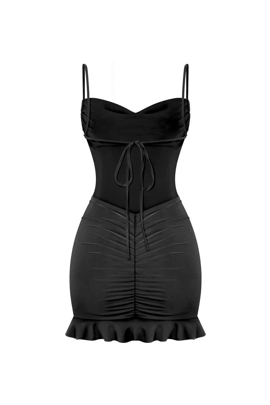 Tresserâ„¢ Strappy Cowl Neck Open Back Mini Dress - Image 3