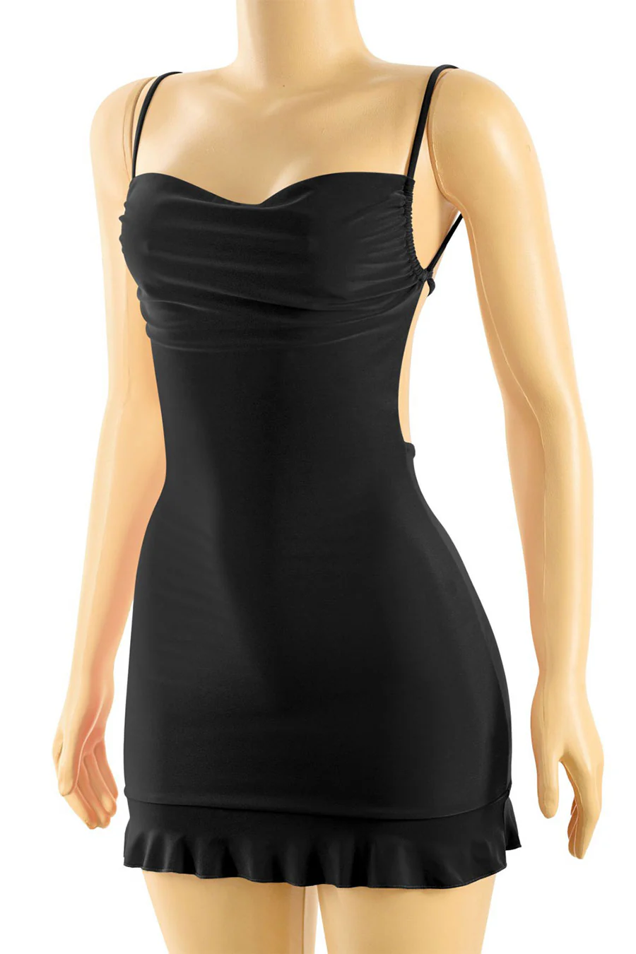 Tresserâ„¢ Strappy Cowl Neck Open Back Mini Dress - Image 4
